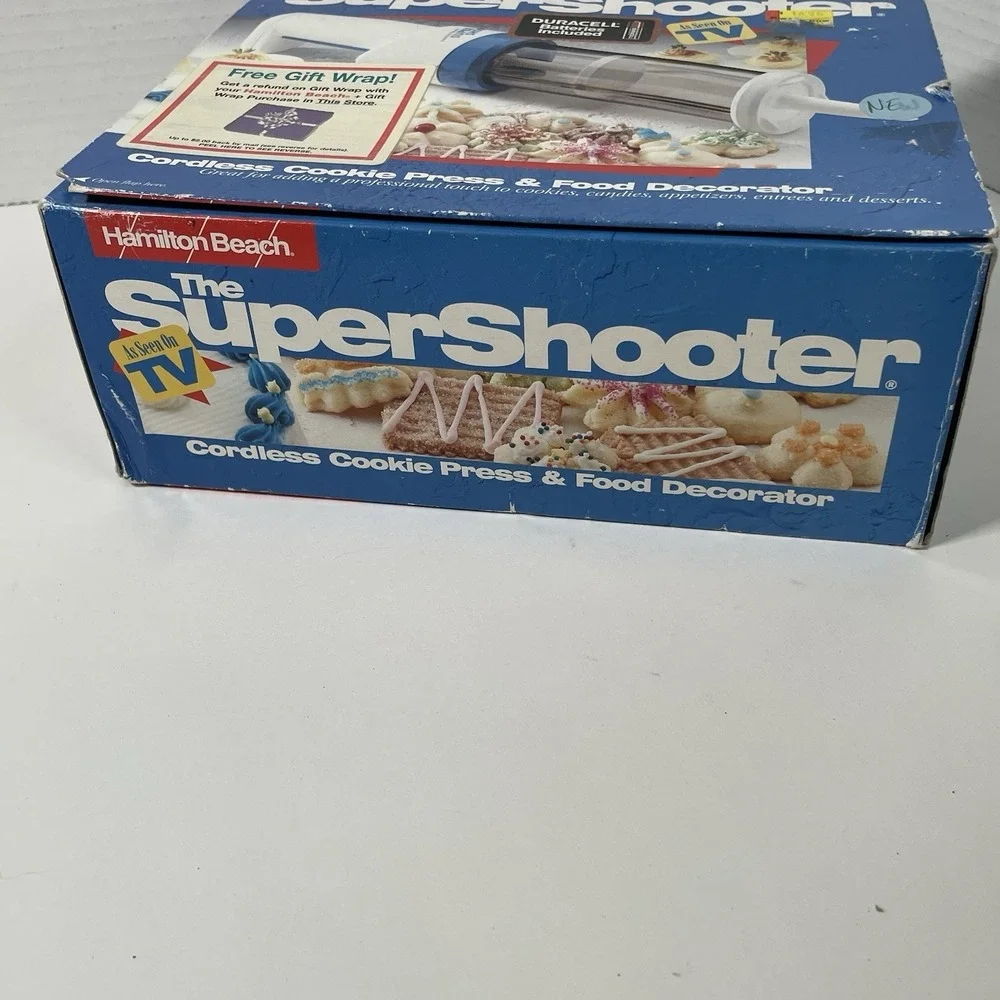 Vintage Hamilton Beach The Super Shooter Cordless Cookie Press & Food Decorator